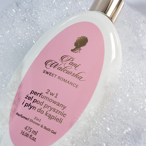 PANI WALEWSKA Sweet Romance 2w1 Kremowy żel pod prysznic i płyn do kąpieli