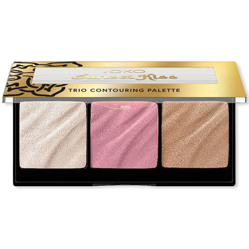 JOKO SUNSET KISS Trio contouring palette Paleta do konturowania